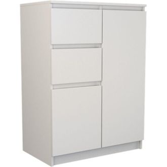 Topeshop C&oacute;moda 2d2s, Altura 97 Cm, 2 Puertas, 2 Cajones, Blanca