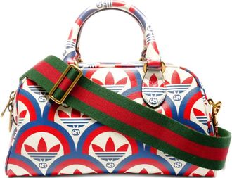 Gucci 2015-2025 x Adidas printed boston bag - unisex - Calf Leather - One Size - White
