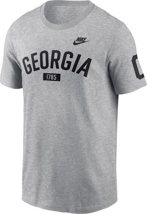 Nike Georgia Legacy Arch 2-Hit Nike Mens College T-Shirt in Grey | N19906GUGV-5ML