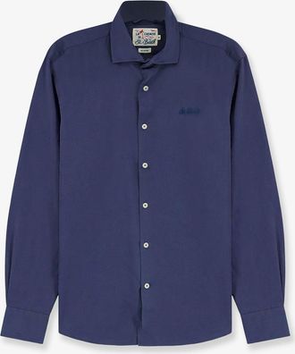 MC2 Saint Barth Camicia Ice in cotone con logo ricamato frontale - MC2 SAINT BARTH - gender_Man