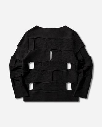 Comme Des Gar&ccedil;ons Men s Cut-Out Sweater Black