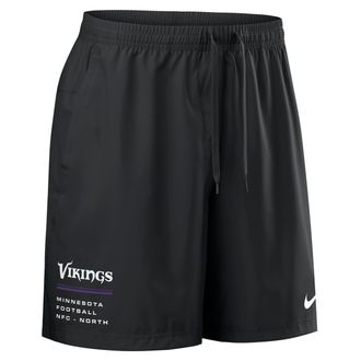 Nike Minnesota Vikings Nike Mens NFL Woven Shorts in Black | 04PW00A9M-YSJ