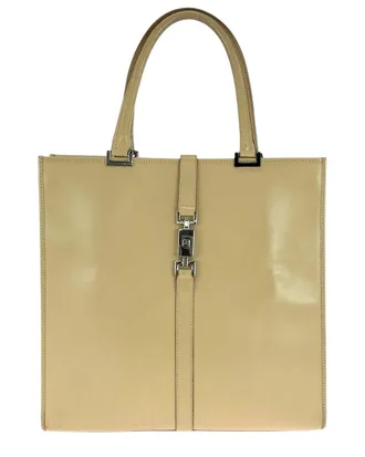 Gucci Beige Leather Jackie Tote (Authentic Pre-Loved)