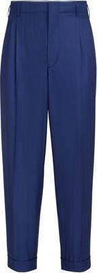 Brunello Cucinelli Double pleated trousers in Royale Blue at Nordstrom, Size 46 It