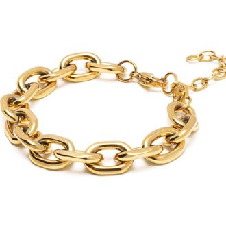 Nialaya Gold Round Cable Chain Bracelet at Nordstrom, Size X-Small