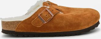 Birkenstock Camel Boston Shearling Flats