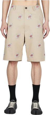 Junya Watanabe Shorts - Heren - Korte Broeken - Beige - S - Katoen - Korte Broeken