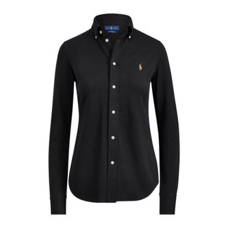 Polo Ralph Lauren Dames, Blouses & Shirts, Zwart, Maat: S Katoen