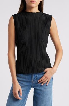 Rails Trea Boatneck Sleeveless Knit Top in Jet at Nordstrom Rack, Size X-Small
