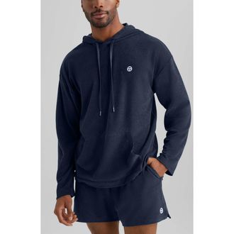 Tommy John Cabana Terry Hoodie in Dress Blues at Nordstrom, Size Xx-Large