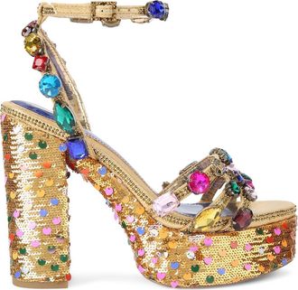 Kurt Geiger Kensington Platform Sandal in Open Yellow at Nordstrom, Size 8.5Us