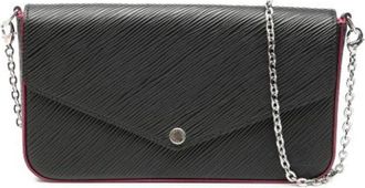 Louis Vuitton Pre-owned Leren Crossbody Tas - Dames - Vintage Schoudertas - Zwart - ONE Size - Leer - Vintage