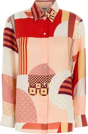 Fendi Printed Silk Shirt