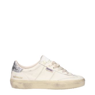 Golden Goose Sneakers Soul star Donna Pelle Beige/Argento