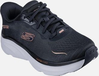 Skechers Womens Skechers DLux Vapor Clear Horizon Textile Womens Black Trainers - Size: 3