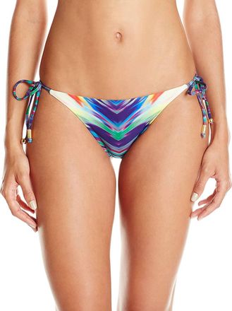 PQ Swim Womens Girl On Fire Adjustable Tie Strap Full Bikini Bottom In Multi