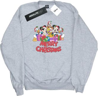 Disney Dames/Dames Mickey Mouse And Friends Kerstmis Sweatshirt (Sportgrijs)