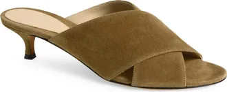Le Monde Beryl Luca Kitten Heel Slide Sandal in Brown at Nordstrom, Size 35.5