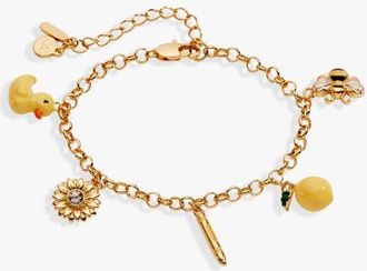 Alex and Ani Crayola x Alex and Ani Fan Favorites Sunglow Charm Bracelet in Gold at Nordstrom