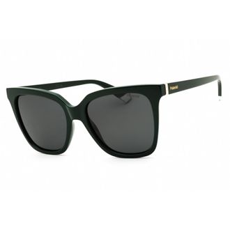 Polaroid Polarized Grey Square Ladies Sunglasses PLD 4155/S/X 01ED/M9 55