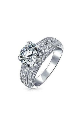 Bling Jewelry Sterling Silver Vintage Style CZ Ring at Nordstrom Rack, Size 6