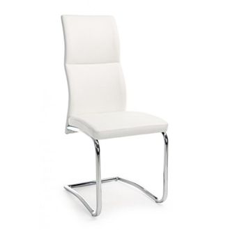 BIZZOTTO Silla De Dise&ntilde;o En Ecopiel Blanca Thelma 44x58x H104 Cm