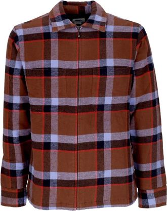 Obey Gewatteerd Shirtjack Mannen - Heren - Zomerjassen - Veelkleurig - L - Katoen - Jassen