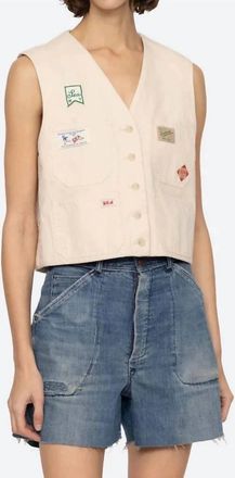Sea New York Carolyn Vest In Cream