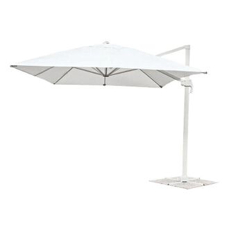 OEM Paraguas Rectangular Brazo Lateral 4x3 Metros Blanco