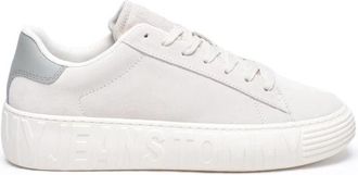 Tommy Jeans Suede Outsole - Heren - Sneakers - Grijs - 45 EU - Leer - Schoenen