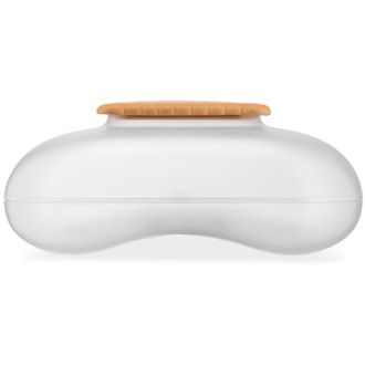 Alessi Mary Biscuit Asg07 I Galletero De Dise&ntilde;o Con Tapa, Resina Termopl&aacute;stica, Blanco (hielo)