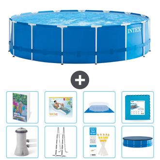 Intex Piscina Con Estructura Redonda - 457x122 Cm - 9-piezas S651