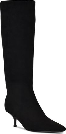 Nine West Havier Knee High Kitten Heel Boot in Black at Nordstrom, Size 9.5 Regular Calf