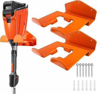 No Brand Dos Soportes Para Desbrozadoras, Soportes De Pared Para Motosierras El&eacute;ctricas, Adecuados Para Cortasetos Y Garajes