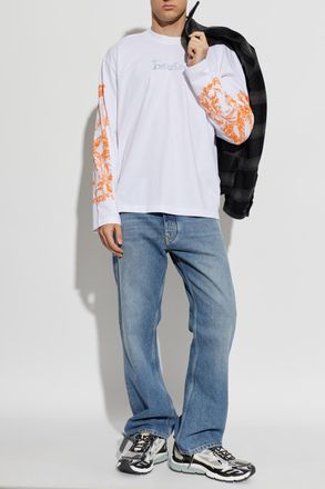 Off-white Long Sleeve T-shirt, Mens, White