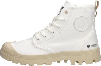 Palladium Pampa Hi Zip Oragnic - Dames - Veterlaarzen - Wit - 37 EU - Schoenen
