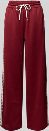 Oh April Sweathose mit Spitzenbesatz Modell Kael in Dunkelrot, Größe XL