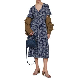 & Other Stories Floral Print Midi Dress in Goji Aop at Nordstrom Rack, Size 0