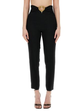 Moschino Black Slim Flat Front Pant