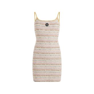Philipp Plein Gebreide Jurk - Dames - Kleedjes - Veelkleurig - S - Kleedjes