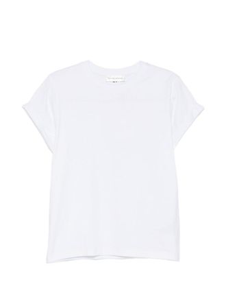 Victoria Beckham White Solid Crew Neck T-Shirt