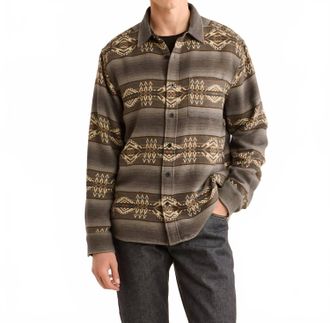 Pendleton Marshall Chamois Shirt In Beacon Rock Charcoal