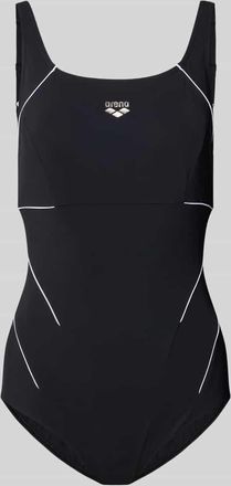 Arena Slim Fit Badeanzug mit Shaping-Effekt in Black, Gr&ouml;&szlig;e 48