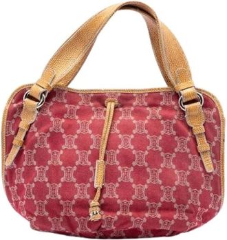 Celine Pre-owned Handbags, female, Red, Size: ONE SIZE Pre-owned Vintage Denim Handbag