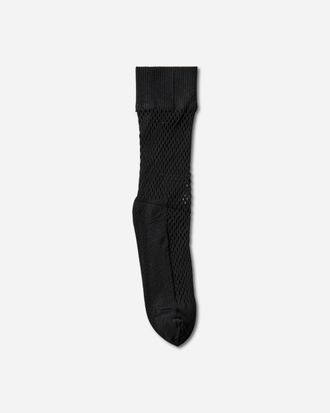 Comme Des Gar&ccedil;ons Nylon Mesh Long Socks Black
