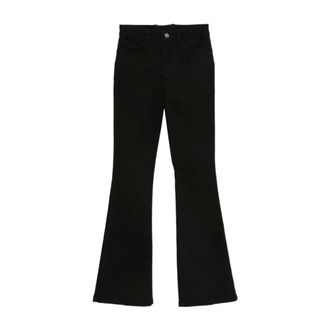 Liu Jo Dames, Broeken, Zwart, Maat: W31 Katoen