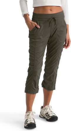 The North Face The North FACE Womens Aphrodite 2.0 Capri | Moisture Wicking Jogger, Water Repellent, UPF 40+, Rib Knit Waistband, Drawcord Leg Openings Pants, New Ta