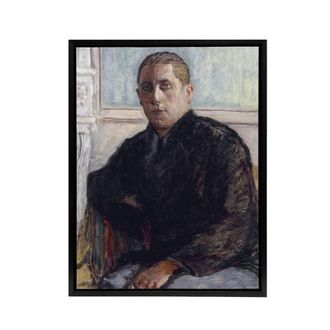 Artery8 Portrait of Doctor Maurice Girardin Bonnard Black Framed Canvas Art | Size: W24 x H32