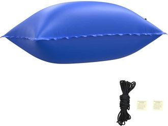 vidaXL Cuscino Invernale Per Piscina Blu 380 X 180 X 140 Cm Pvc Vidaxl