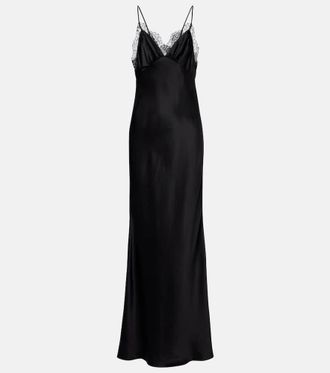 Nili Lotan Sylas silk satin gown